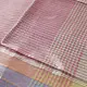 handloom pure cotton saree in soft baby pink featuring subtle fine stripes contrast woven zari border and handcrafted turquoise blue tassels on pallu