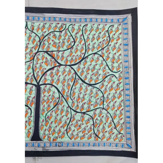 shop Madhubani painting| Tree of Life - Leaf or Birds