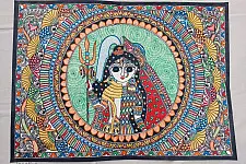 Madhubani painting | Ardhanaranari