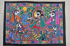 Madhubani painting | Krishnasakhi