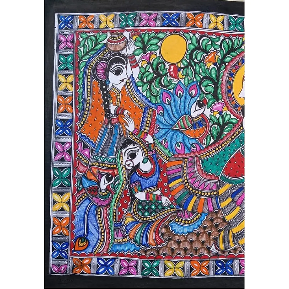 shop Madhubani painting| Krishnasakhi