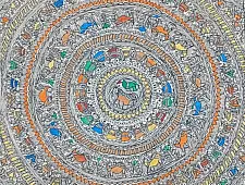 Madhubani Hand Painted Painting