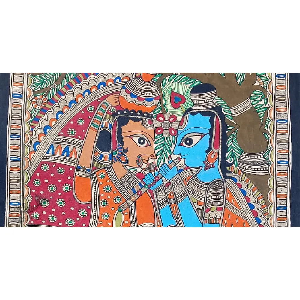 shop Madhubani painting| Radhe Krishna