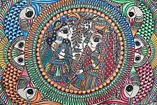 Madhubani painting | Shyama With Shyam