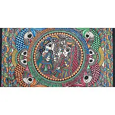 Madhubani painting | Shyama With Shyam