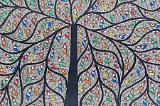 Madhubani painting | Tree of Life ( Birds )