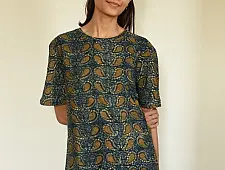 Hand Block Printed ~ Ajrakh Unisex T-shirt