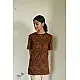 buy Ajrakh T-shirt - Block Printed & Natural Dyed 