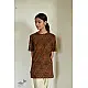 buy Ajrakh T-shirt - Block Printed & Natural Dyed 