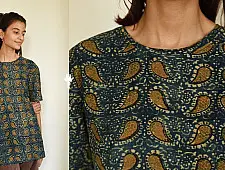 Hand Block Printed ~ Ajrakh Unisex T-shirt