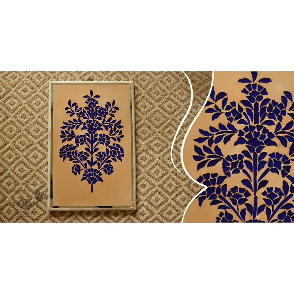 आइना महल ♣ Mirror Inlay ♣ Wall Hangings ♣ Flowers . B