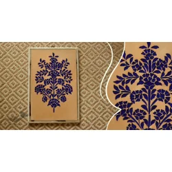 आइना महल ♣ Mirror Inlay ♣ Wall Hangings ♣ Flowers . B