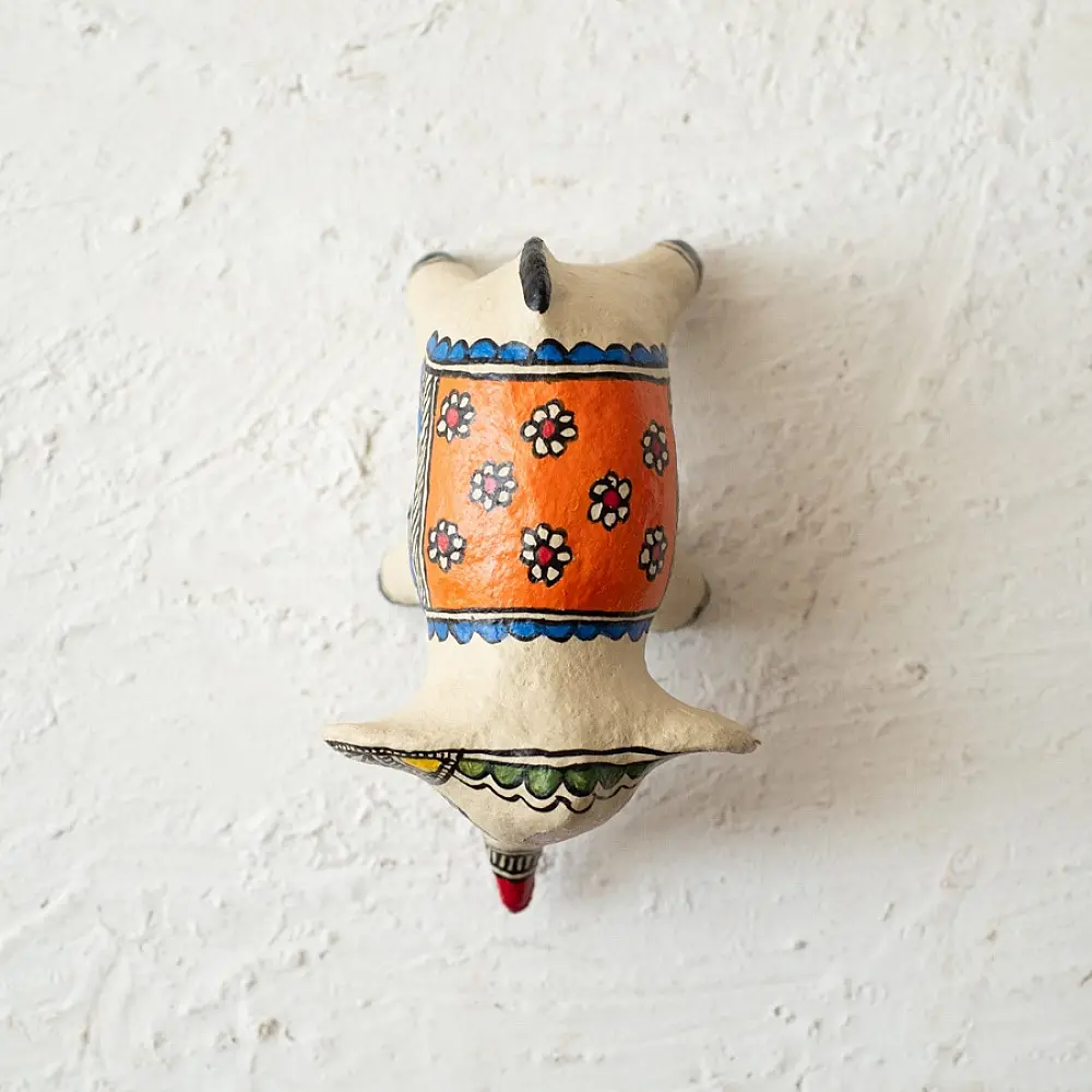 shop Madhubani Hand Painted Paper Mache ~ Elephant 