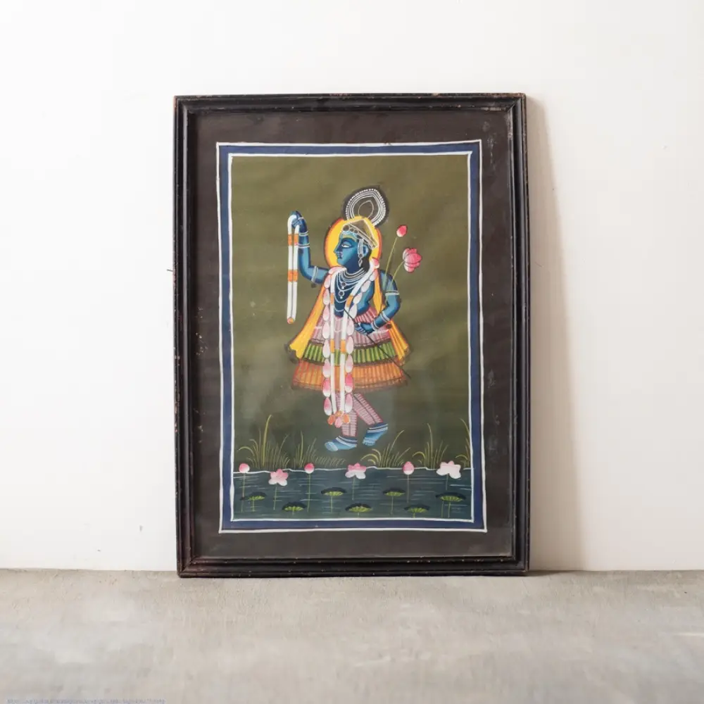 Indian Antique Painting | Yamuna ji 