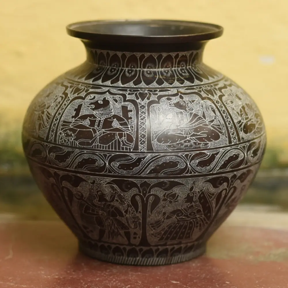 Shop Antique from Khajuraho Brass Lota / Kalash