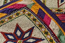  प्राचीन | Gujarati Vintage Bead Door side Toran| Set of two  (28 x 45 inch)
