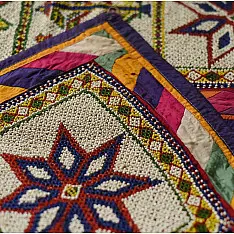  प्राचीन | Gujarati Vintage Bead Door side Toran| Set of two  (28 x 45 inch)