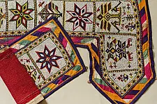  प्राचीन | Gujarati Vintage Bead Door side Toran| Set of two  (28 x 45 inch)