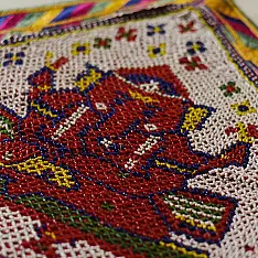 Prachin . प्राचीन | Antique Wall Decor Ganesh - Bead Work Chakda