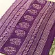 shop Bagru Block Printed Cotton Green Saree With Purple Pallu