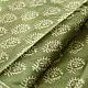 shop Bagru Block Printed Cotton Green Saree With Purple Pallu