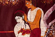 Batik Painting ~ Two Women