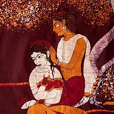 Batik Painting ~ Two Women