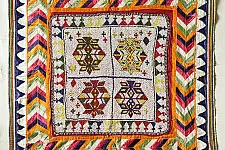 Prachin . प्राचीन  ❂ Saurashtra Bead Work - Old & Antique Wall Hanging ( Chakda)