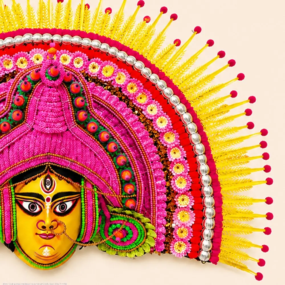 shop Handmade Paper Mache Chhau Mask - Ambika