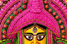 Mukhauta . मुखौटा : Handmade Wall Hanging Chhau Mask - Ambika