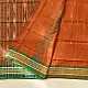 Cotton weaves ~ Ikat Saree Rust orange
