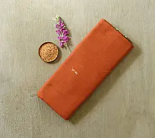 Handlom Cotton Saree | IKAT Pallu ( Rust orange )