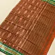 Cotton weaves ~ Ikat Saree Rust orange