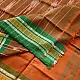 Cotton weaves ~ Ikat Saree Rust orange