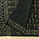 Exclusive Block Printed Cotton Dabu ~ green Saree