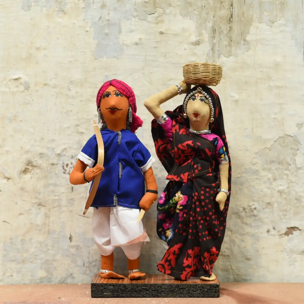 Buy Jhabua Handmade Fabric Doll (Bhil) - J
