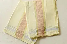 Damodar . दामोदर ✩ Handloom Cotton x Cotton Dhoti Khes With Zari Border