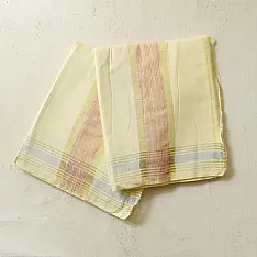 Damodar . दामोदर ✩ Handloom Cotton x Cotton Dhoti Khes With Zari Border