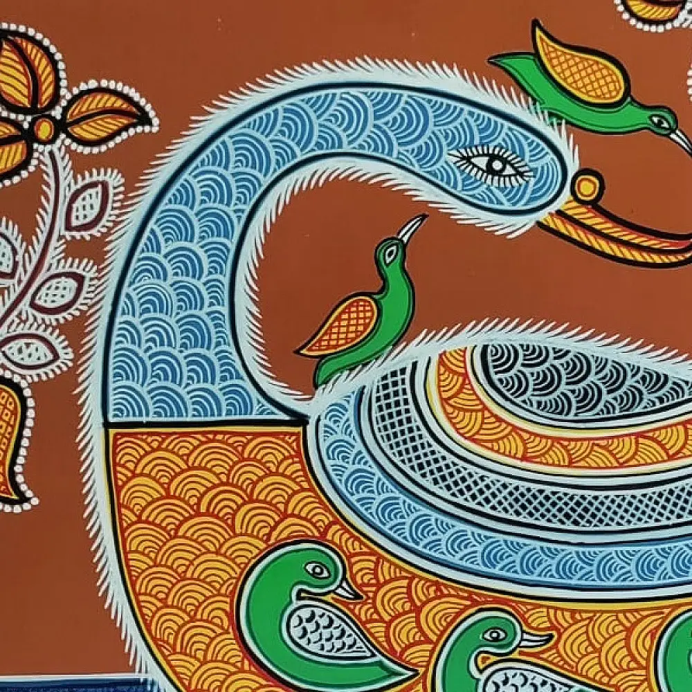shop Mandana Art - Paintings  Peahen  ( 11 x 14 inch)