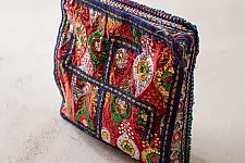 Treasure Trove ~ Rabari Embroidery - Bead Pouch