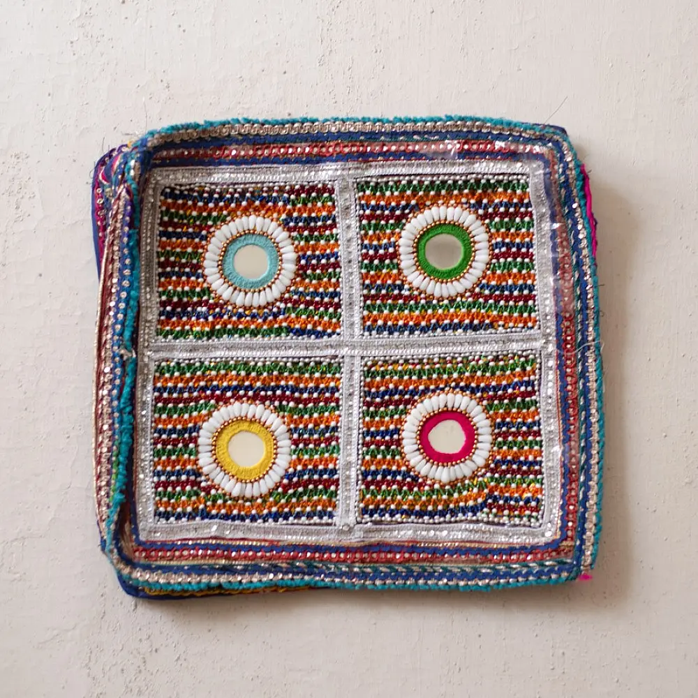 Rabari Embroidery - Bead Pouch