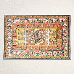 Chitra Katha . चित्र कथा | Pattachitra Natural Color Traditional Painting ~ Sita & Ram Story
