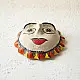 shop Madhubani Hand Painted Paper Mache Wall Handing - Sun