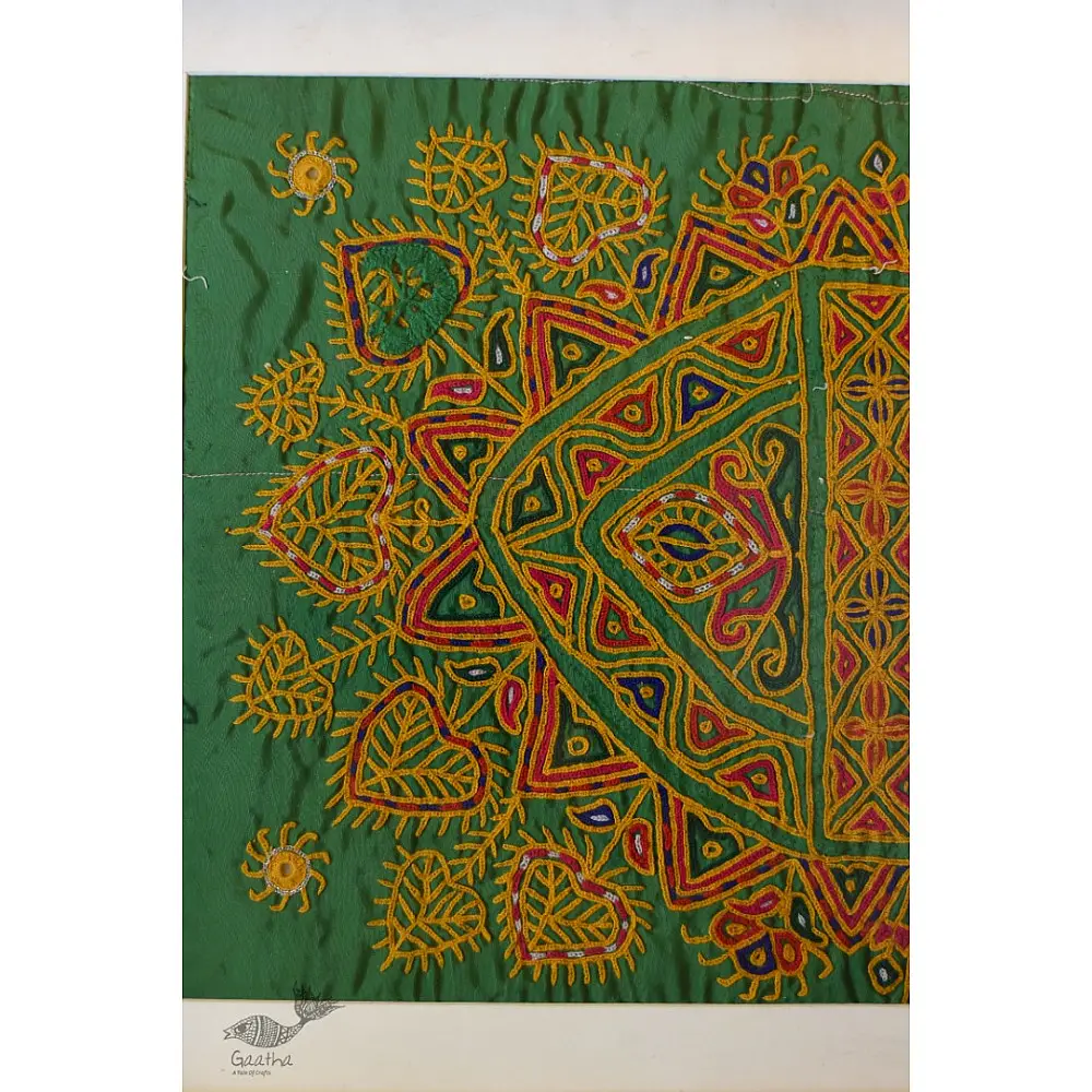 buy Embroidered Old Piece - Wall Hanging Frame