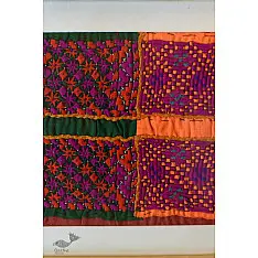 Pieces of Sindh ❂ Embroidered Antique with frame - E