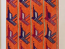Pieces of Sindh ❂ Embroidered Antique with frame - O