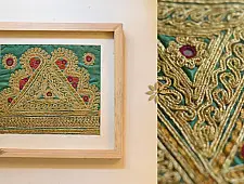 Pieces of Sindh ❂ Embroidered Antique with frame - B