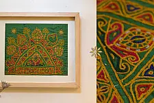  Pieces of Sindh ❂ Embroidered Antique with frame C