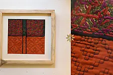 Pieces of Sindh ❂ Embroidered Antique with frame - D