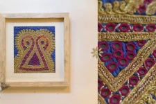 Pieces of Sindh ❂ Embroidered Antique with frame - K